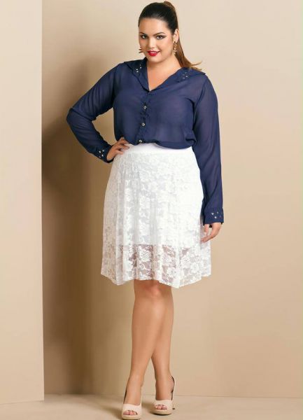 Saia renda WHITE